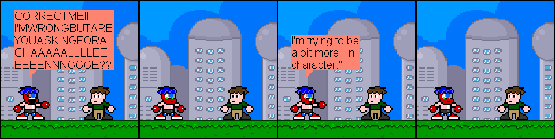 Trying to be a bit more "in character."